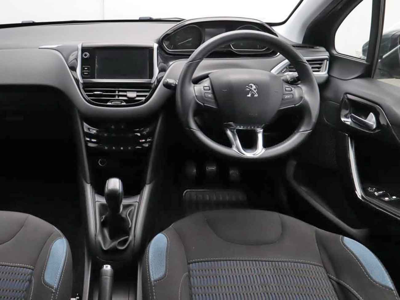 Interior view of Peugeot 208