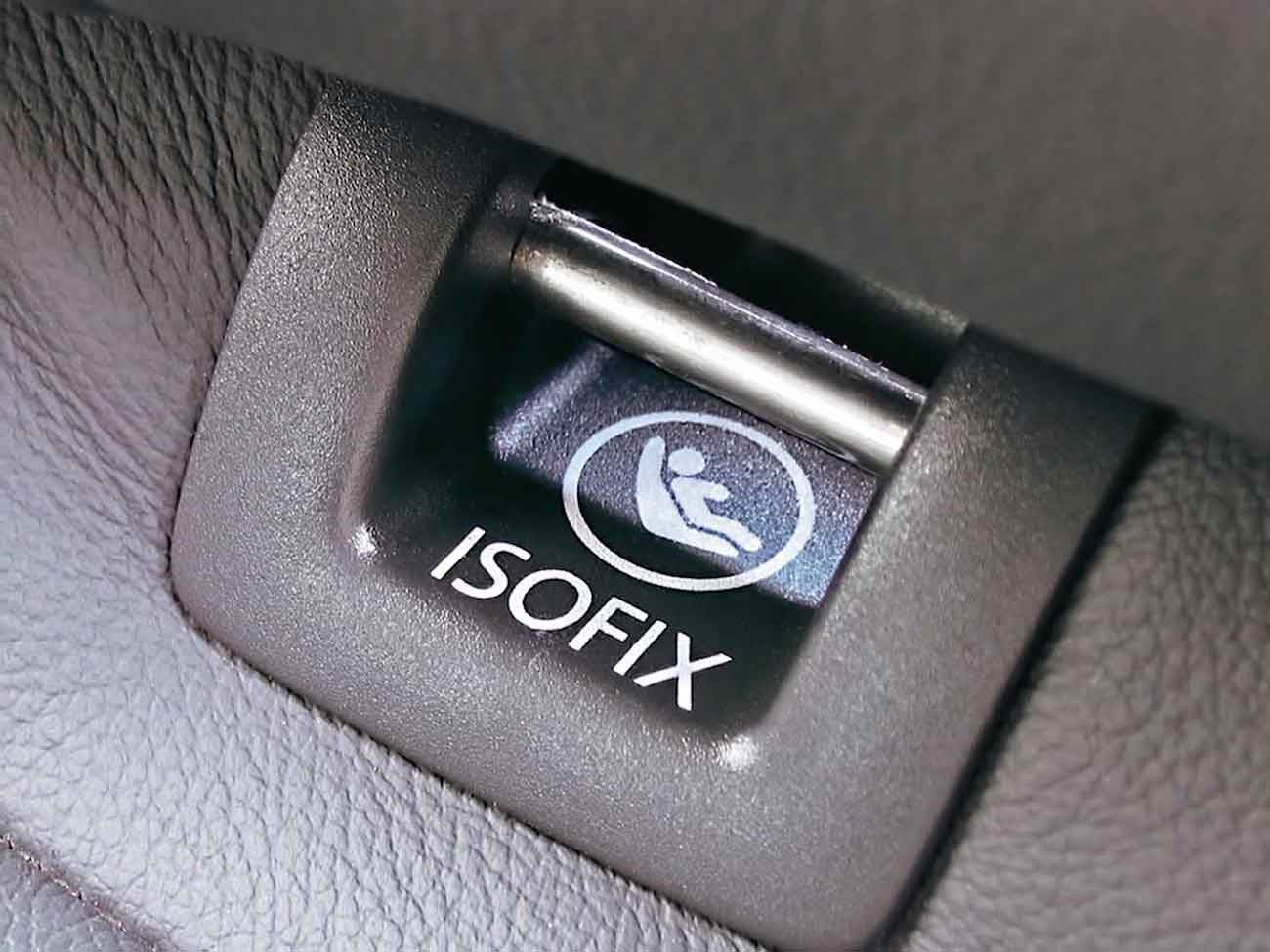 ISOFIX logo in car