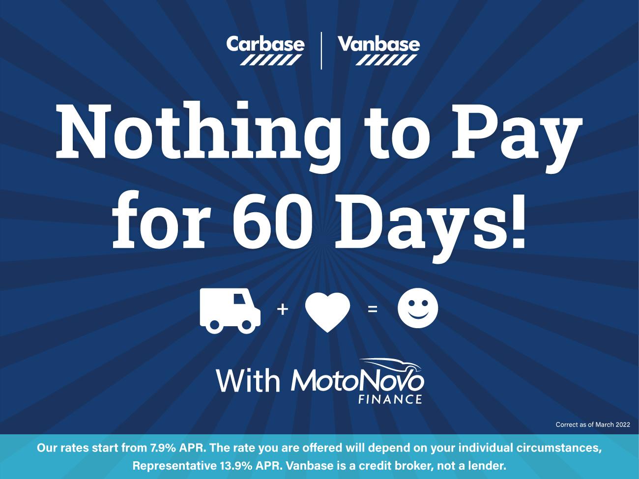 Nothing to pay for 60 days!