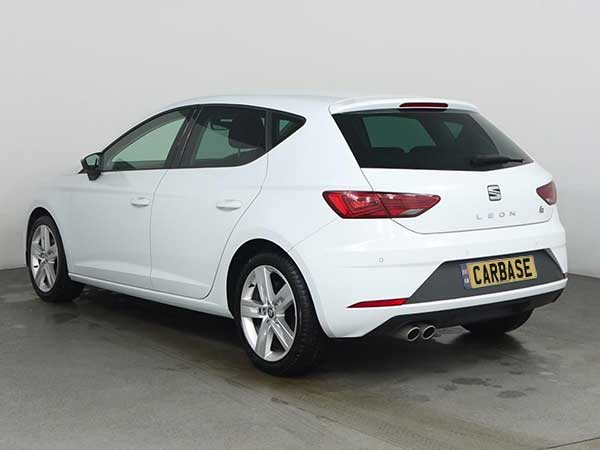 Seat Leon back view in showroom