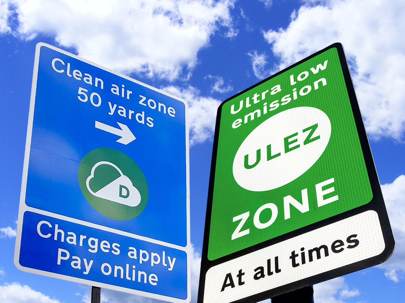 CAZ & ULEZ zone signs