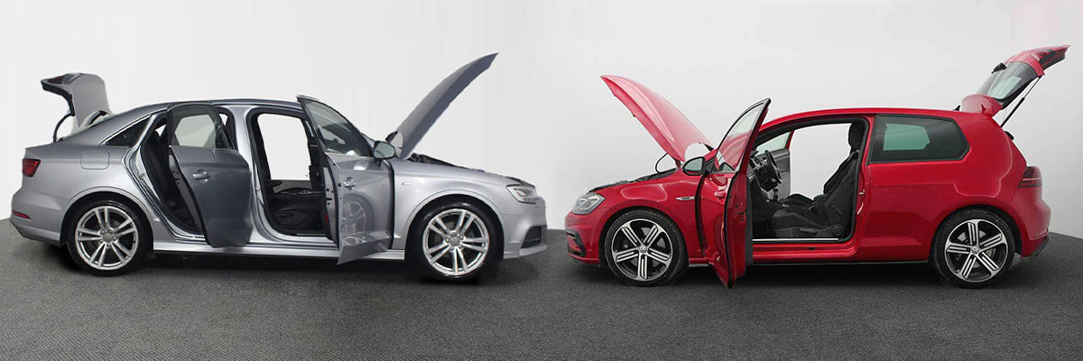 Audi A3 Hatchback and Volkswagen Golf Hatchback