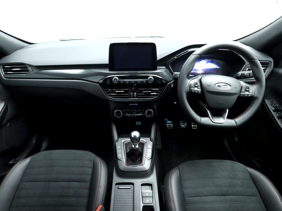 Interior view of Ford Kuga in showroom