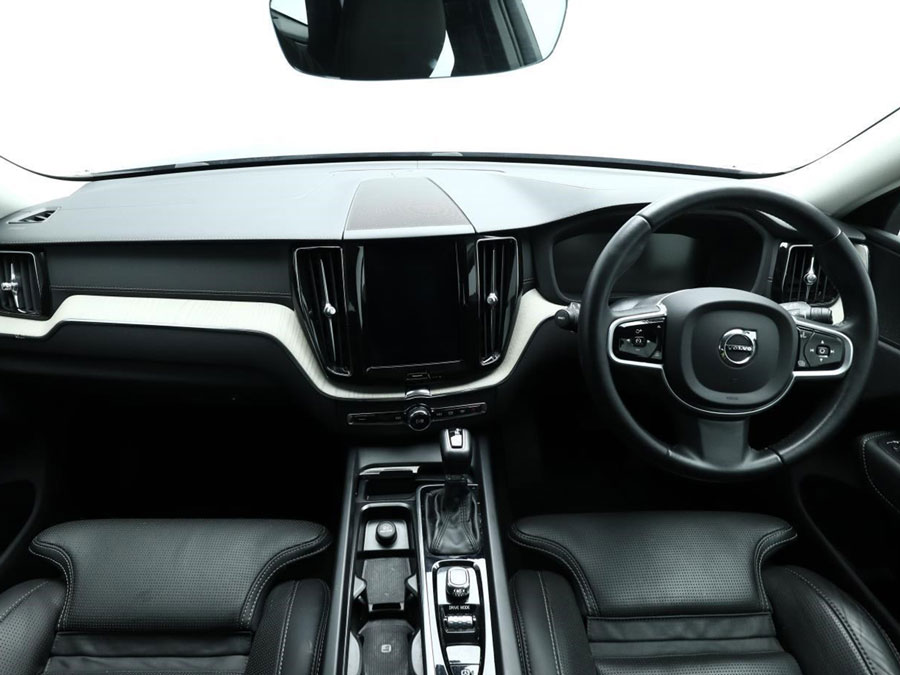 Interior view of Volvo XC60 in showroom